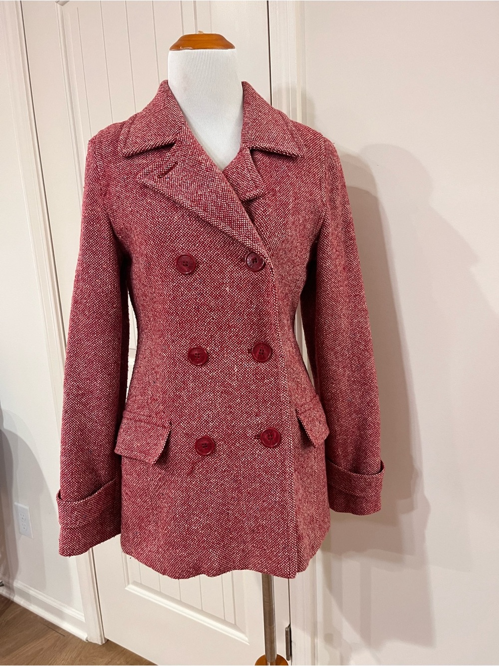 dELiA*s 90s Jacket in Red with Patterned Lining
